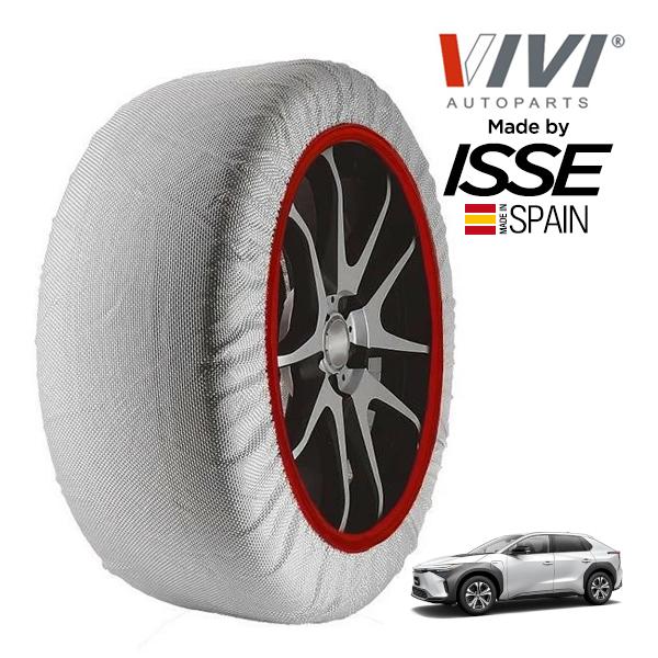VIVI正規品 ISSE製造 SNOW SOCKS トヨタ bZ4X XEAM10 235/60R18 18インチ フロント スノーソックス 布 タイヤ チェー