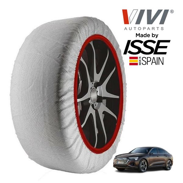 VIVI正規品 ISSE製造 アウディ Q8スポーツバック e-トロン Sライン ZAA-GEEDE 265/40R22 22インチ 4WD スノーソックス 布