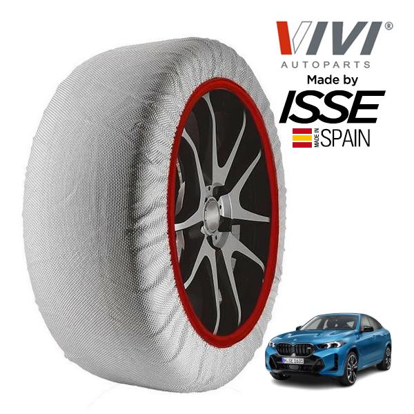 VIVI正規品 ISSE製造 BMW X6 M60i xDrive 3AA-42EX44 315/35R21 21インチ 4WD スノーソックス 布製 タイヤ 