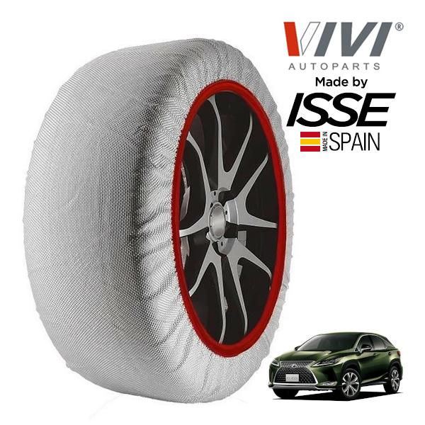 VIVI正規品 ISSE製造 レクサス RXハイブリッド GYL2 235/55R20 20インチ 4WD スノーソックス 布製 タイヤ チェーン 非金属 スペ