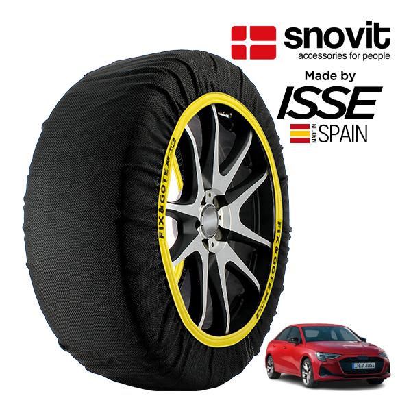 snovit正規品 ISSE製造 アウディ A3 セダン 30TFSI アドバンスド 3AA-GYDXD 225/45R17 17インチ フロント スノーソック