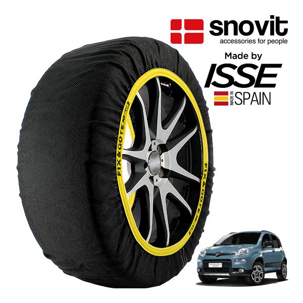 snovit正規品 ISSE製造 フィアット パンダ ストリート 4×4 7BA-13909 175/65R15 15インチ 4WD スノーソックス 布製 タイ