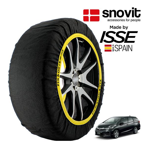 snovit正規品 ISSE製造 SNOW SOCKS ホンダ シャトル GP7 185/60R15 15インチ フロント スノーソックス 布 タイヤチェーン 
