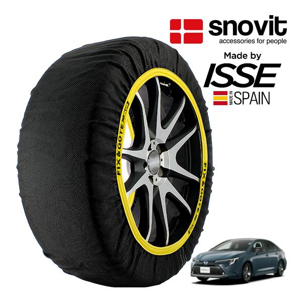 snovit正規品 ISSE製造 トヨタ カローラ X 5BA-MZEA17 195/65R15 15インチ フロント スノーソックス 布 タイヤ チェーン 非