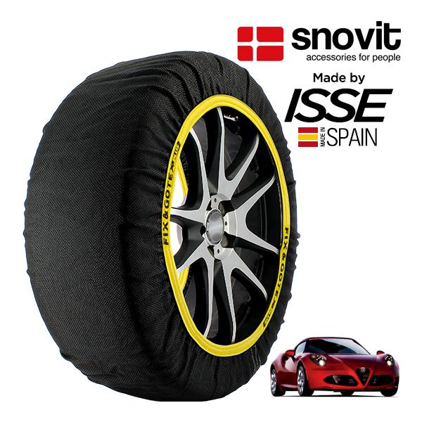 snovit正規品 ISSE製造 アルファロメオ 4C ベースグレード  ABA-96018 235/40R18 18インチ リア スノーソックス 布 タイヤ 