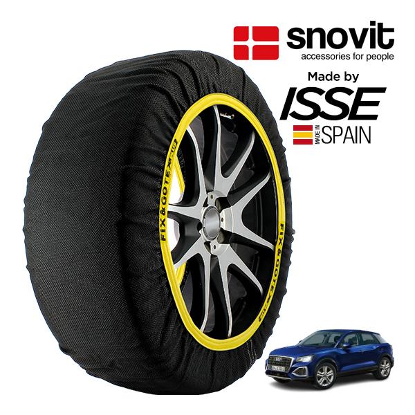snovit正規品 ISSE製造 アウディ Q2 35TDI クワトロ アドバンスド 3DA-GADFG 215/55R17 17インチ 4WD スノーソックス
