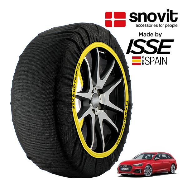 snovit正規品 ISSE製造 アウディ RS4 アバント ベースグレード 3BA-8WDECF 275/30R20 20インチ 4WD スノーソックス 布製