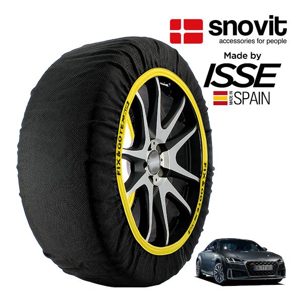 snovit正規品 ISSE製造 アウディ TTクーペ 45TFSI クワトロ 3BA-FVDNPF 245/40R18 18インチ 4WD スノーソックス 布