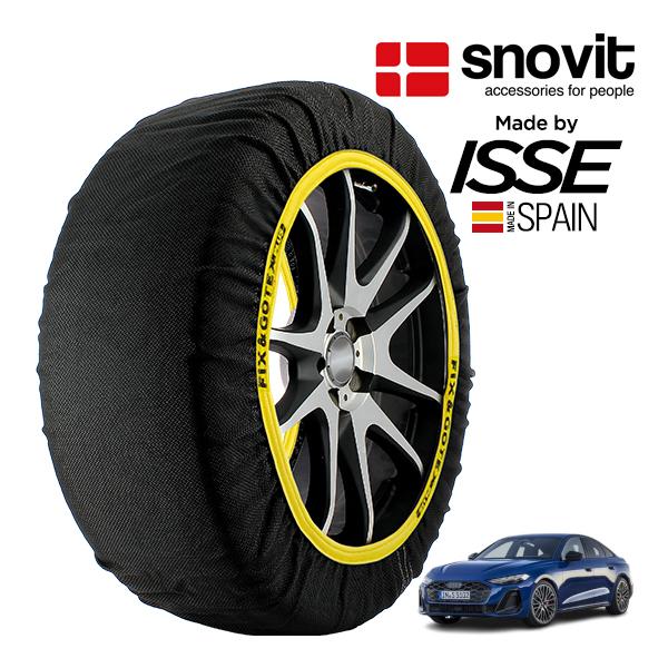 snovit正規品 ISSE製造 アウディ S5 ベースグレード 3AA-FUS 245/40R19 19インチ 4WD スノーソックス 布製 タイヤ チェーン