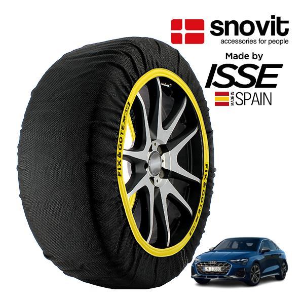 snovit正規品 ISSE製造 アウディ S3セダン ベースグレード 3BA-GYDNFF 225/40R18 18インチ 4WD スノーソックス 布製 タイ
