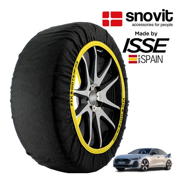 snovit正規品 ISSE製造 アウディ A5 e-ハイブリッド TFSI Sライン 3LA-FU20 245/40R19 19インチ 4WD スノーソックス