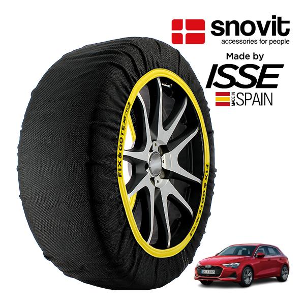 snovit正規品 ISSE製造 アウディ A3 スポーツバック Sライン 1st 3AA-GYDXD 225/40R18 18インチ フロント スノーソックス