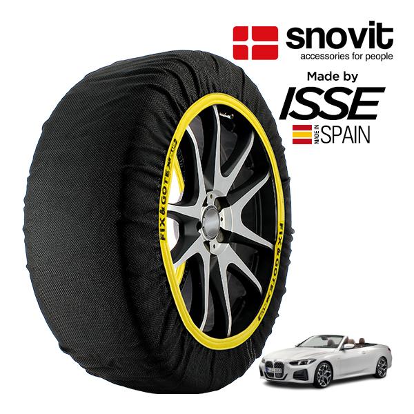 snovit正規品 ISSE製造 BMW 4シリーズ 420i カブリオレ Mスポーツ 3BA-12AP20 225/45R18 18インチ リア スノーソック