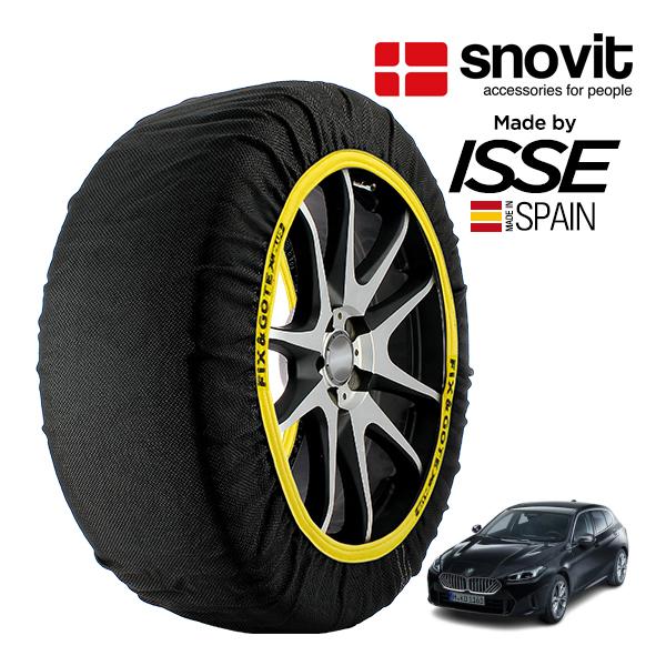 snovit正規品 ISSE製造 BMW 1シリーズ 120 オリジナル 3AA-82GE15 205/55R17 17インチ フロント スノーソックス 布製 