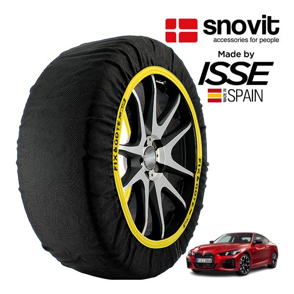 snovit正規品 ISSE製造 BMW 4シリーズ 420iクーペ Mスポーツ 3BA-12AP20 225/45R18 18インチ リア スノーソックス 布
