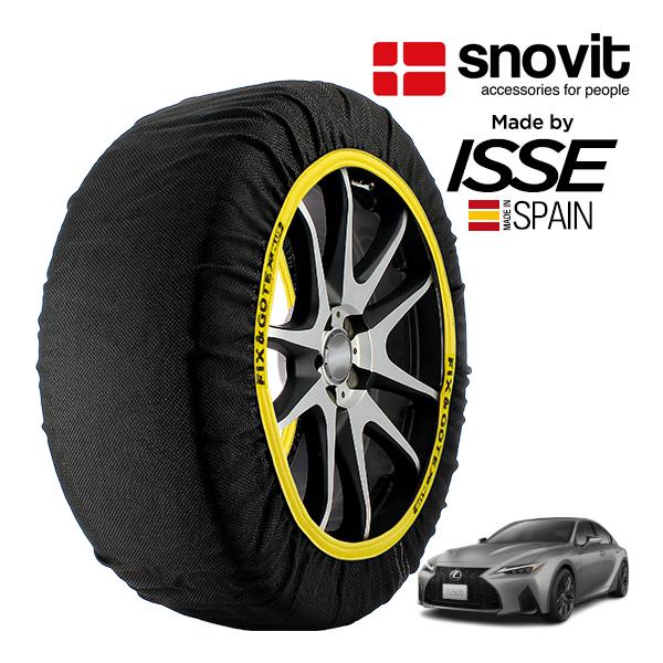 snovit正規品 ISSE製造 レクサス IS500 Fスポーツパフォーマンス 5BA-USE30 265/35R19 19インチ リア スノーソックス 布 