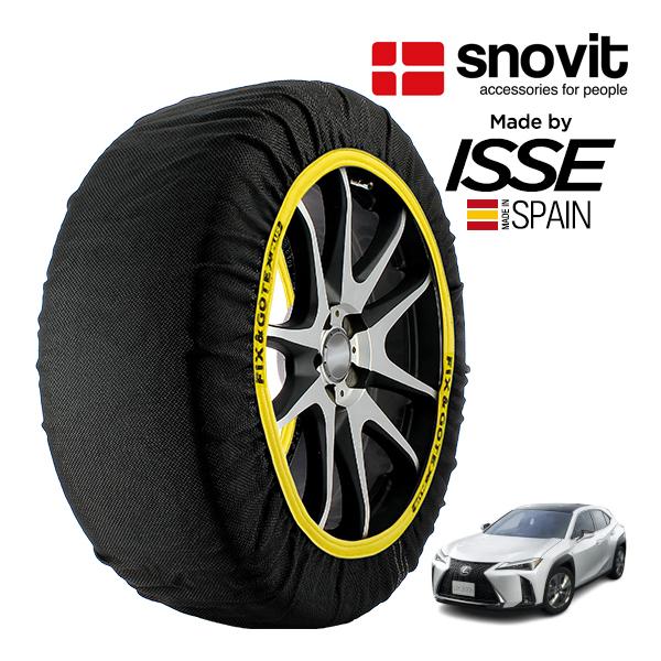 snovit正規品 ISSE製造 レクサス UX UX300h エクスプローラー 6AA-MZAH11 225/50R18 18インチ フロント スノーソックス