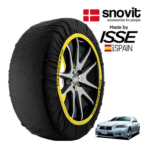 snovit正規品 ISSE製造 SNOW SOCKS レクサス GS300 ARL10 235/40R19 19インチ リア スノーソックス 布 タイヤ チェ