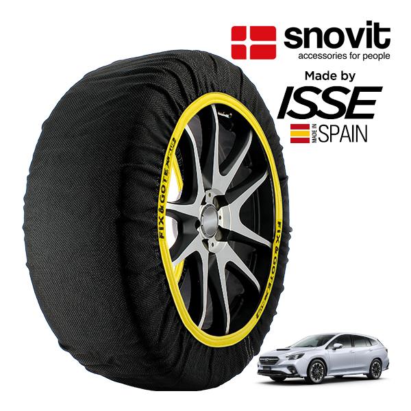 snovit正規品 ISSE製造 スバル レヴォーグ V-スポーツ 4BA-VN5 225/45R18 18インチ 4WD スノーソックス 布製 タイヤ チェー