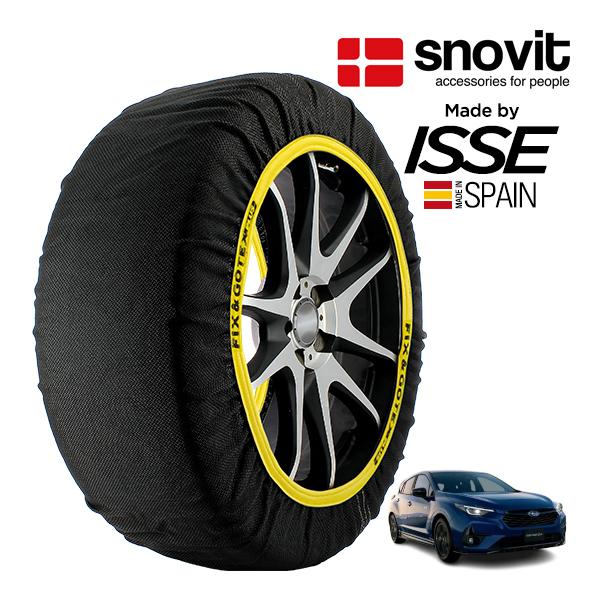 snovit正規品 ISSE製造 スバル インプレッサ ST-H STIパフォーマンス 5AA-GUE 215/50R17 17インチ 4WD スノーソックス 