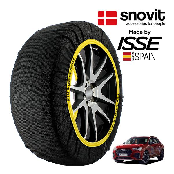 snovit正規品 ISSE製造 アウディ RS Q3 ベースグレード 3BA-F3DNWF 255/40R20 20インチ 4WD スノーソックス 布製 タイ