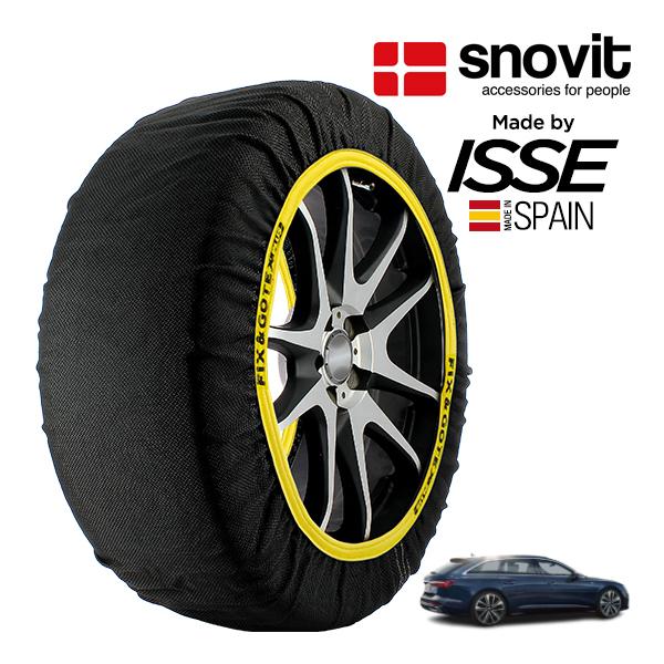 snovit正規品 ISSE製造 アウディ A6 アバント 55TFSI クワトロ S 3AA-F2DLZ 245/45R19 19インチ 4WD スノーソック