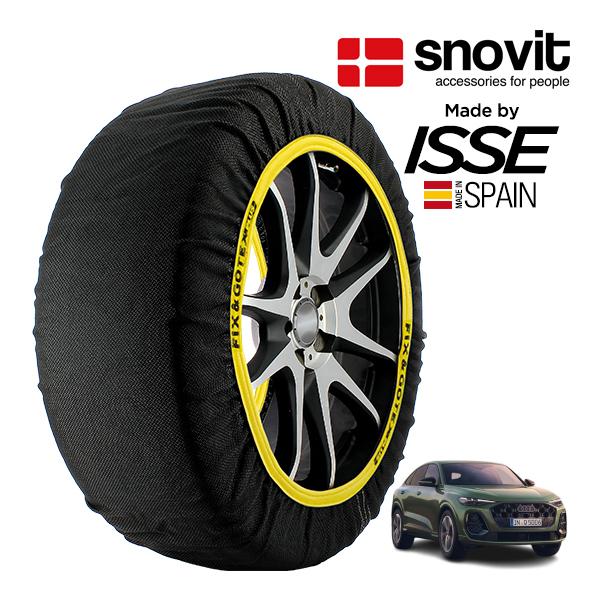 snovit正規品 ISSE製造 アウディ Q5 スポーツバック TFSIクワトロ 3AA-GU20A 235/60R18 18インチ 4WD スノーソックス 