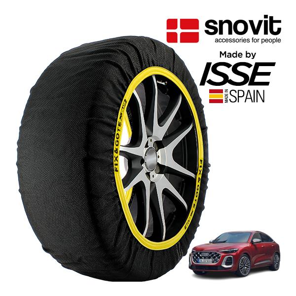 snovit正規品 ISSE製造 アウディ SQ5 スポーツバック 3AA-GUSA 255/45R20 20インチ 4WD スノーソックス 布製 タイヤ チェ