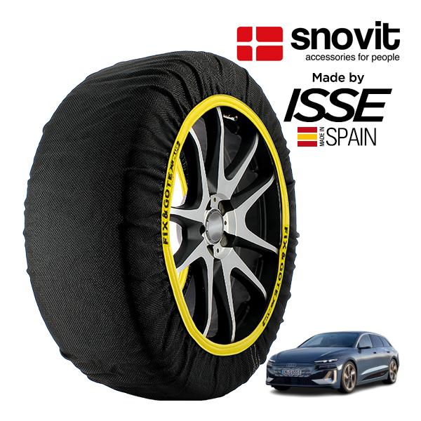 snovit正規品 ISSE製造 アウディ S6アバント e-トロン ベース ZAA-GHSA 265/40R20 20インチ 4WD スノーソックス 布製 タ