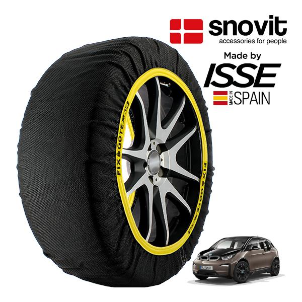 snovit正規品 ISSE製造 BMW i3 レンジエクステンダー装着車 3LA-8P06 175/60R19 19インチ リア スノーソックス 布 タイヤ 
