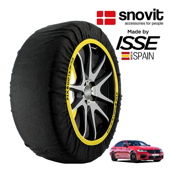 snovit正規品 ISSE製造 BMW M5 コンペティション 7BA-82CH44 285/35R20 20インチ 4WD スノーソックス 布 タイヤ チェ