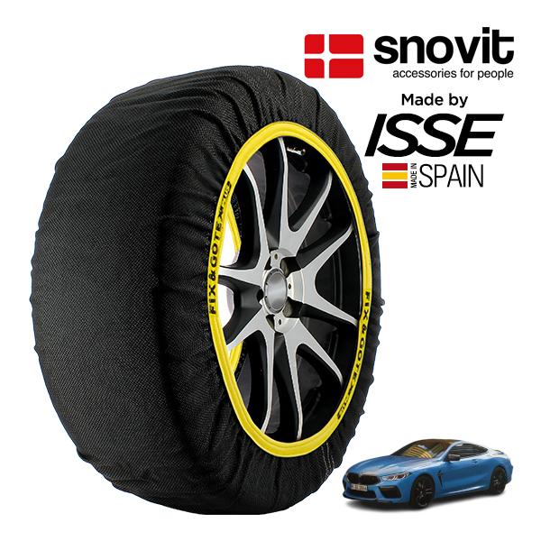 snovit正規品 ISSE製造 BMW M8 M8クーペ コンペティション 7BA-AE44M 285/35R20 20インチ 4WD スノーソックス 布製 