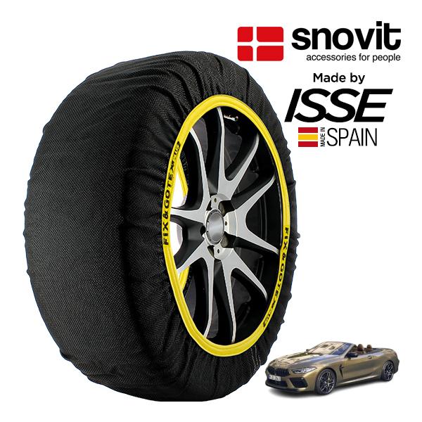 snovit正規品 ISSE製造 BMW M8カブリオレ コンペティション ファイナル AE44M 285/35R20 20インチ 4WD スノーソックス 布 