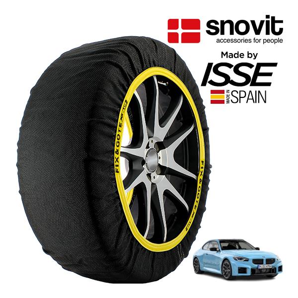 snovit正規品 ISSE製造 BMW M2 M xDrive 3BA-12DM30 275/35R19 19インチ 4WD スノーソックス 布製 タイヤ チ