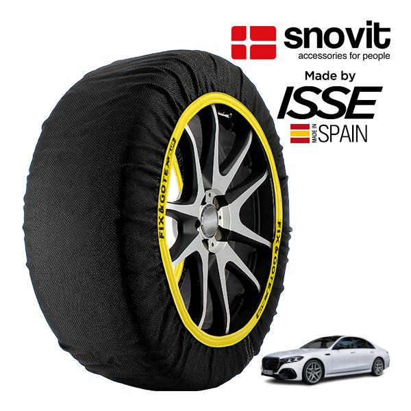 snovit正規品 ISSE製造 ベンツ Sクラス S450d 4マチック 3CA-223025 255/45R19 19インチ 4WD スノーソックス 布製 