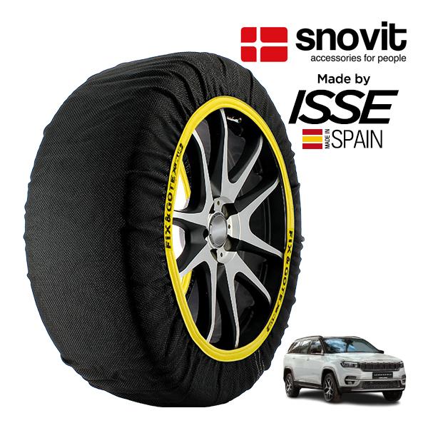 snovit正規品 ISSE製造 ジープ コマンダー リミテッド 3DA-H620 235/55R18 18インチ 4WD スノーソックス 布製 タイヤ チェー