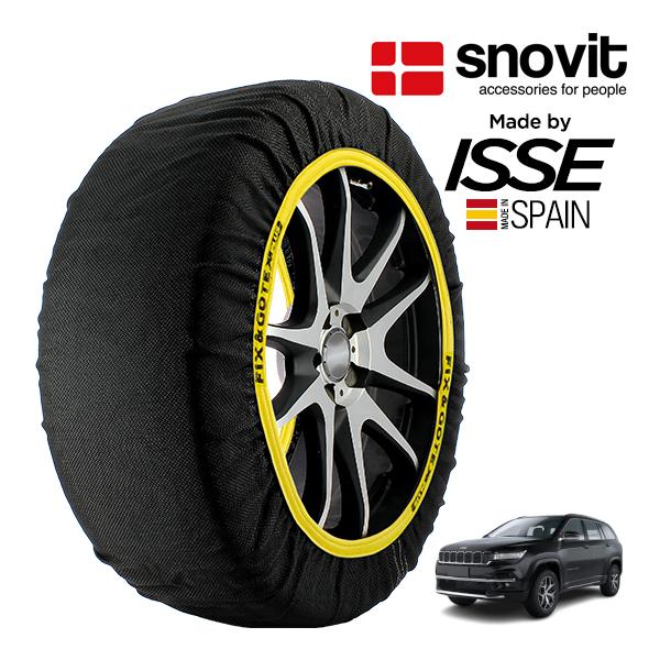 snovit正規品 ISSE製造 ジープ コマンダー フリーダム エディション 3DA-H620 235/55R18 18インチ 4WD スノーソックス 布 タ