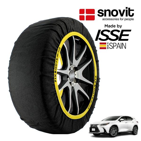 snovit正規品 ISSE製造 SNOW SOCKS レクサス NX TAZA25 235/60R18 18インチ 4WD スノーソックス 布製 タイヤ チェ