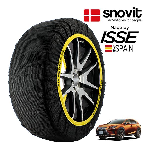 snovit正規品 ISSE製造 SNOW SOCKS レクサス NX300 バージョンL AGZ15 225/60R18 18インチ 4WD スノーソックス 