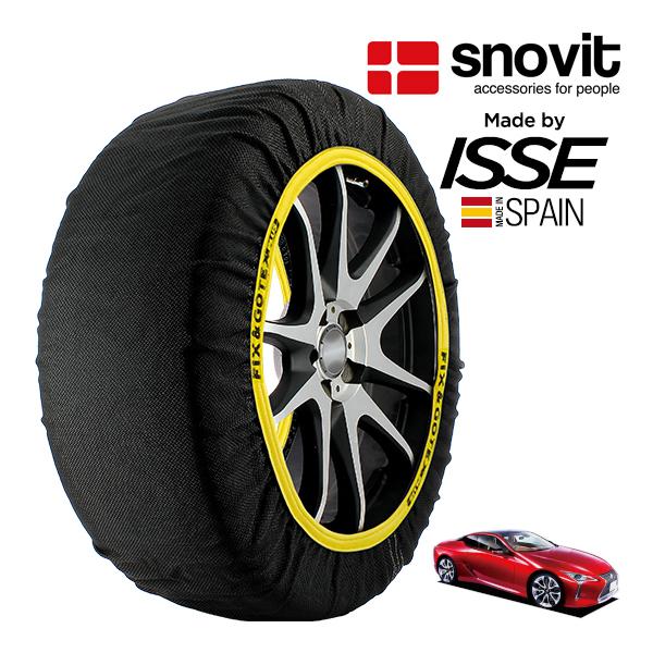 snovit正規品 ISSE製造 SNOW SOCKS レクサス LC500 URZ100 245/40R21 21インチ リア スノーソックス 布 タイヤ チ