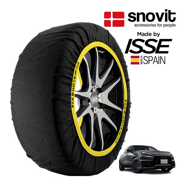 snovit正規品 ISSE製造 レクサス LBX モリゾウ RR オリジナル 4BA-GAYA16 235/45R19 19インチ 4WD スノーソックス 布