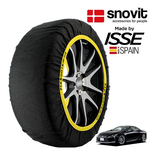 snovit正規品 ISSE製造 レクサス LC LC500h Lパッケージ 6AA-GWZ100 275/35R21 21インチ リア スノーソックス 布製 