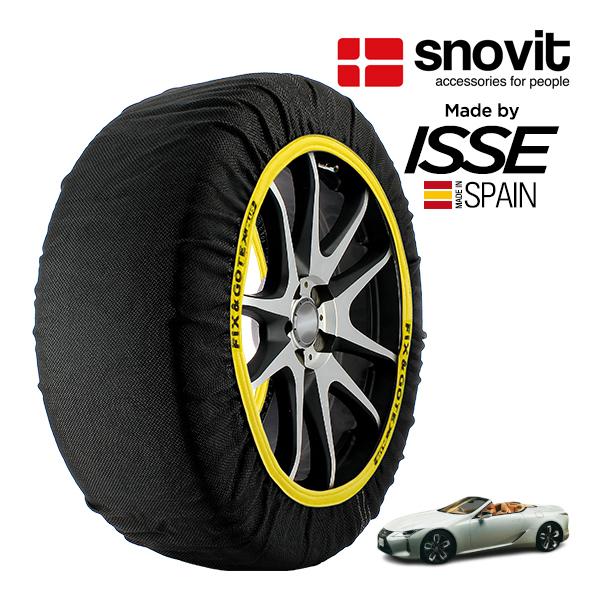 snovit正規品 ISSE製造 レクサス LC LC500 コンバーチブル 5BA-URZ100 275/35R21 21インチ リア スノーソックス 布製 