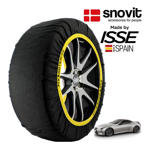 snovit正規品 ISSE製造 レクサス LC500 コンバーチブル ピナクル 5BA-URZ100 275/35R21 21インチ リア スノーソックス 布