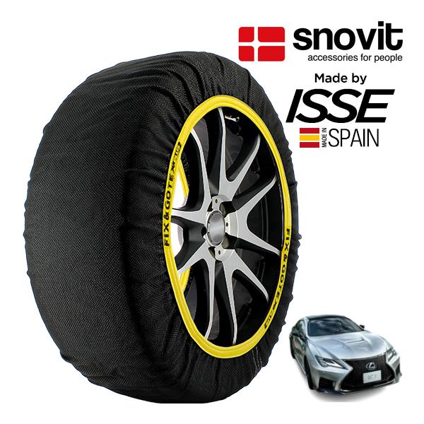 snovit正規品 ISSE製造 レクサス RC F ファイナルエディション 5BA-USC10 275/35R19 19インチ リア スノーソックス 布製 タ