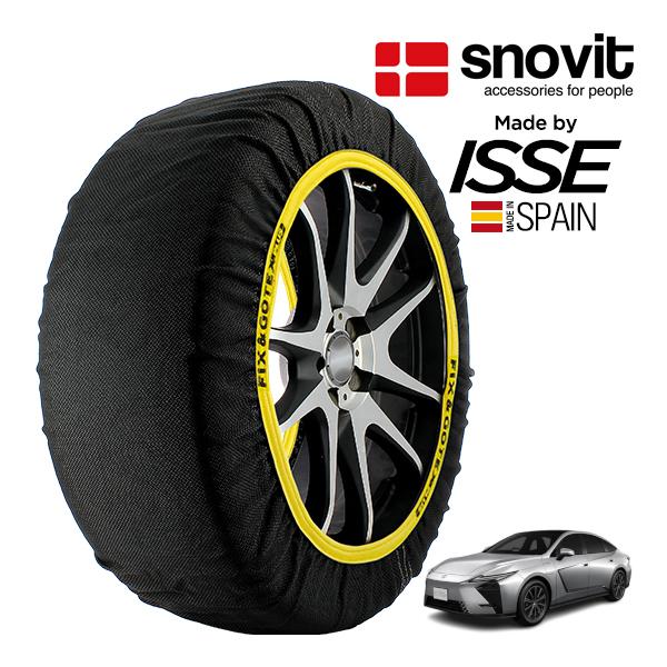 snovit正規品 ISSE製造 レクサス ES ES350e バージョンL ZAA-XXZM21 235/55R19 19インチ フロント スノーソックス 布