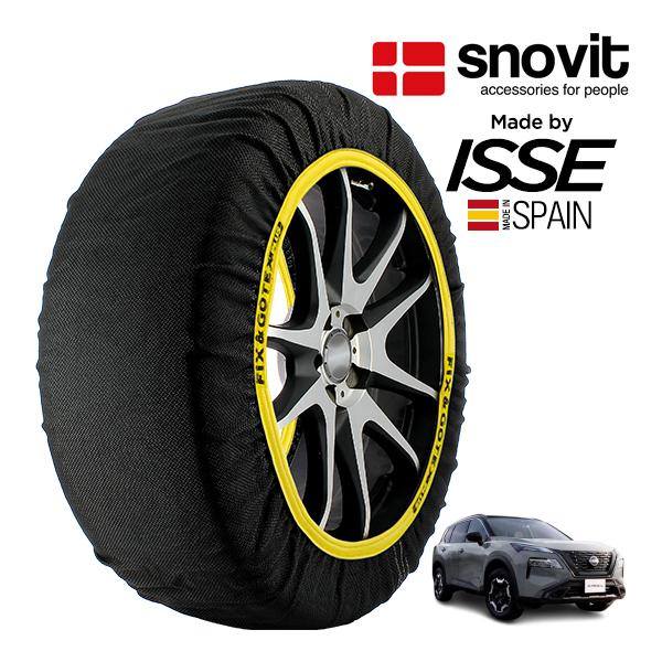 snovit正規品 ISSE製造 日産 エクストレイル X エクストリーマー X 6AA-SNT33 235/60R18 18インチ 4WD スノーソックス 布