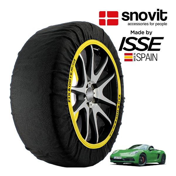 snovit正規品 ISSE製造 ポルシェ 718ボクスターGTS 4.0 7BA-982M40 265/35R20 20インチ リア スノーソックス 布製 タ
