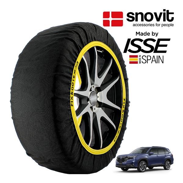 snovit正規品 ISSE製造 スバル フォレスター ツーリング EX 3BA-SL5 225/55R18 18インチ 4WD スノーソックス 布製 タイヤ 