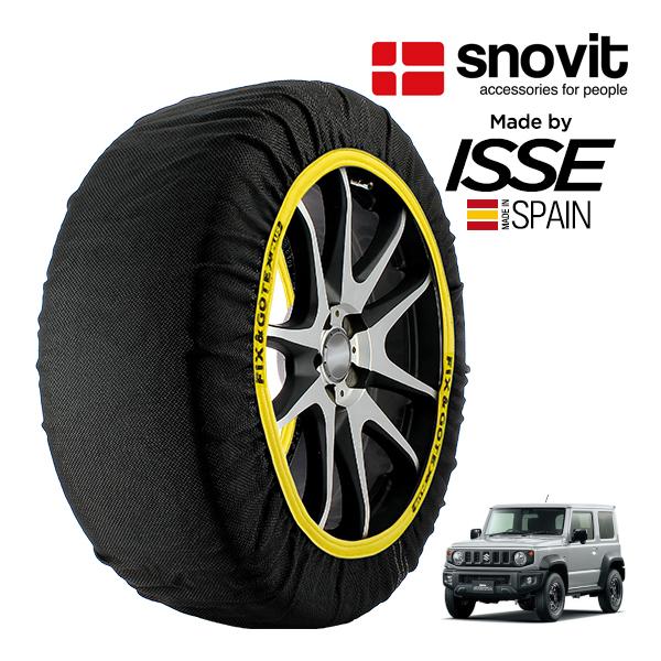 snovit正規品 ISSE製造 スズキ ジムニーシエラ JL 3BA-JB74W 195/80R15 15インチ 4WD スノーソックス 布製 タイヤ チェー